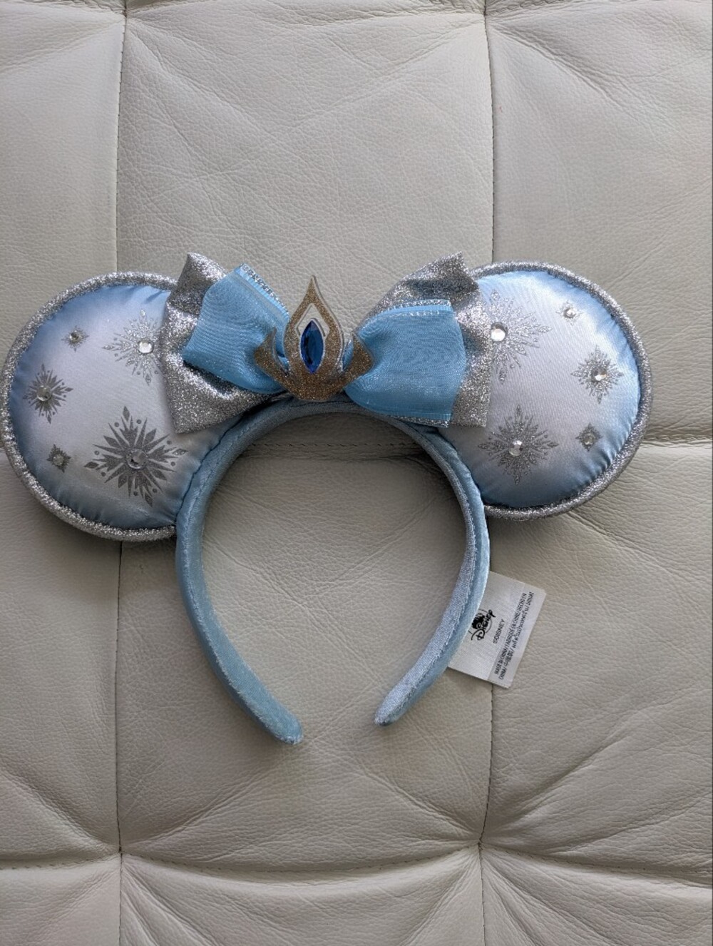 Disney Light Blue and Silver Elsa Snowflake Ears Headband